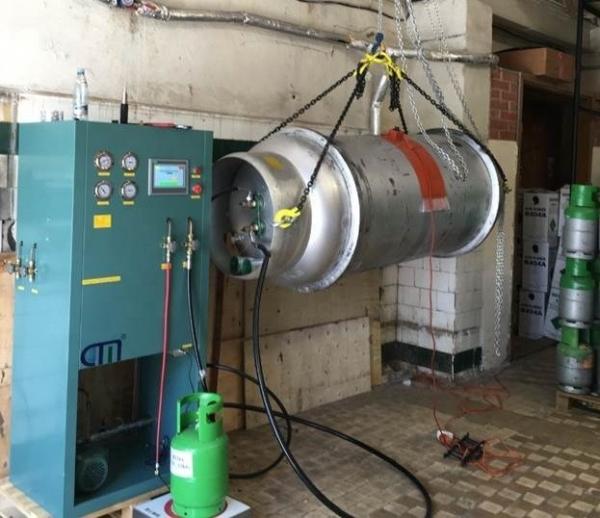R404a Refrigerant Filling System Oil Less Ac Gas Recovery Recycling Split Charging Machine