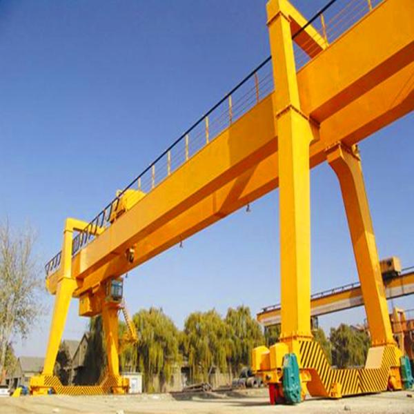 MG Fixed Double Girder Gantry Crane 120t Span 10m With Wheel Trolley Custom color