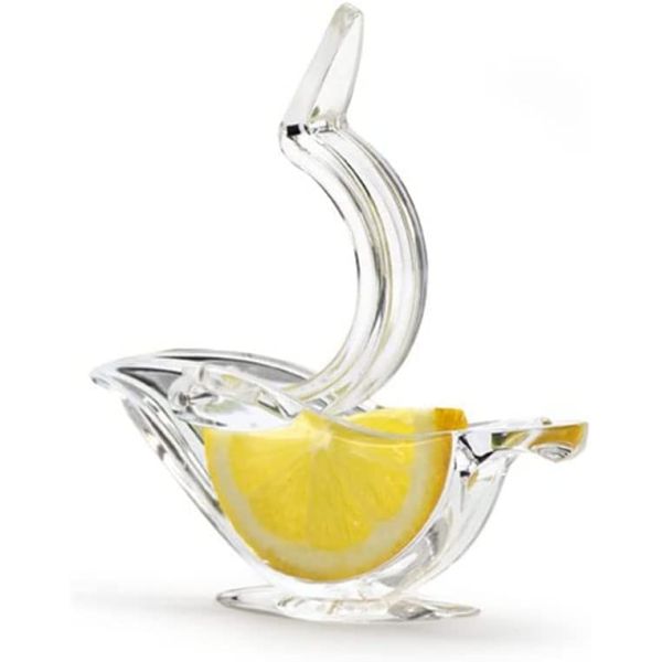 Stocked Portable Transparent Acrylic Manual Fruit Lemon Juicer Hand Lemon Squeezer Bird