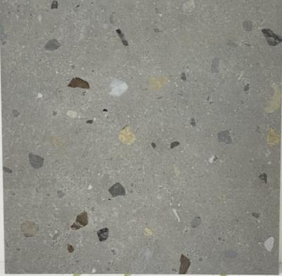 Chapa de porcelana de terraço polida cinza escuro 600 x 600 mm resistente a rachaduras