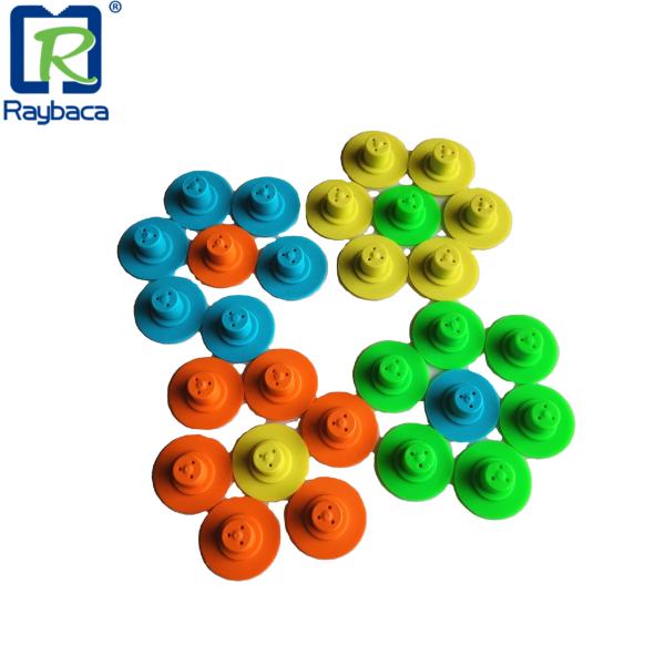 Dia30mm Female Pig Ear Tags Laser Printed Logo Anti Bite Structure