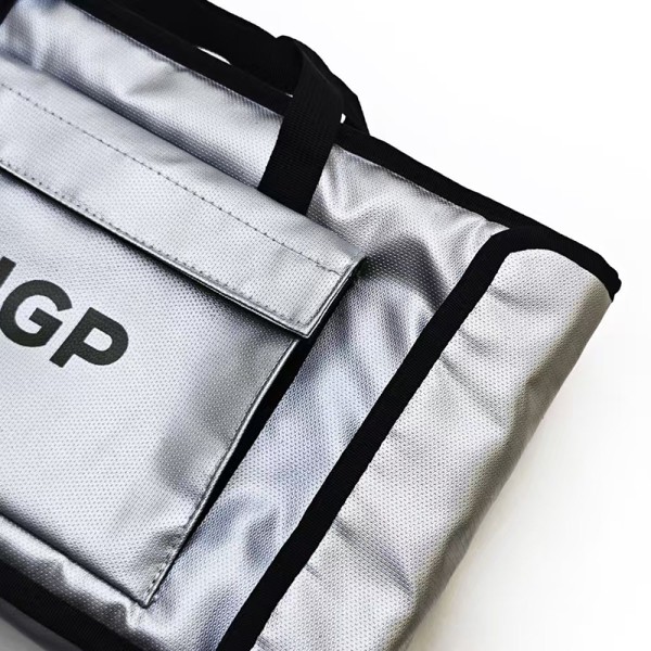 Safety Lithium Battery Fireproof Bag Fiberglass Non Flammable Envelope 1000℃ or 2200℉
