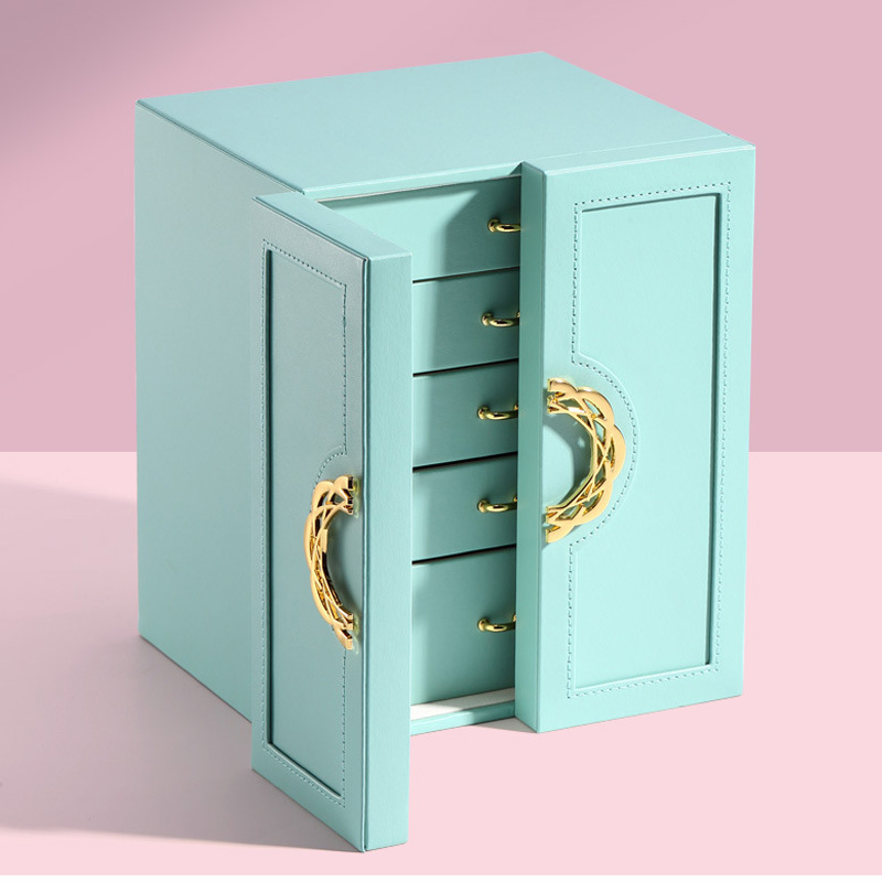 Customizable Box Dimensions Jewelry Boxes Featuring 600 to 1800gsm Material Thickness and Suede Insert for Jewelry Cases