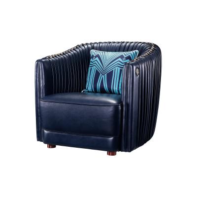 KTV lobby sofa chairs used PU leather for high density sponge with walnut wood legs