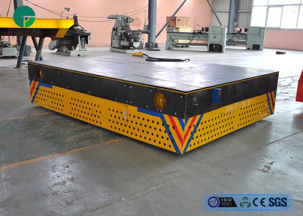 Motorized Electric Trackless Transporter Platform Trailer For Storage Warehouse Cargo