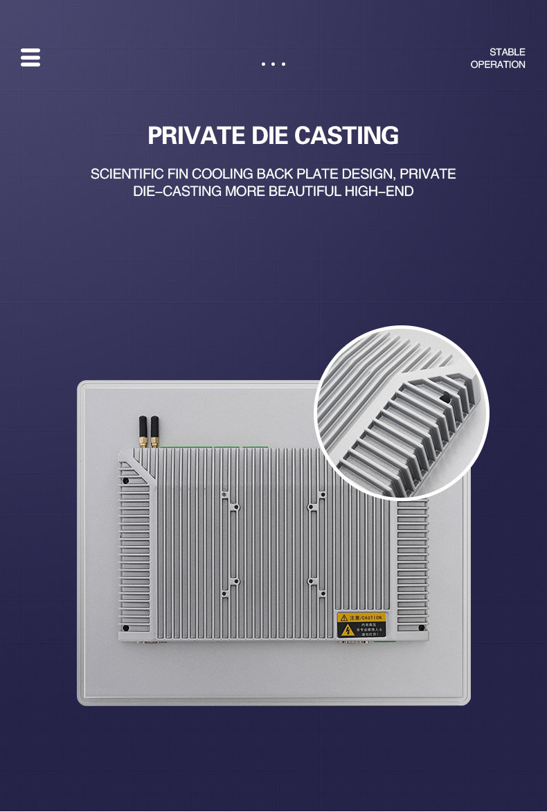 Fanless умный врезанный промышленный компьютер все в одной машине