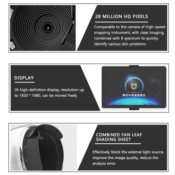 Intelligent Facial Skin Analyzer Machine With 30 Million HD Pixel Camera