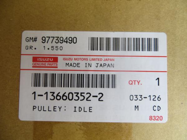 o caminhão 1136603522 1-13660352-2 japonês parte a polia inativa de Isuzu CYZ CXZ 6WF1