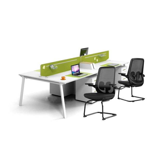 Mid Back Mesh Executive Office Chair 2D Arm Stainless Steel Metal Type