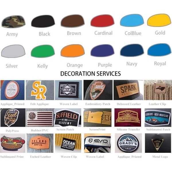 6 письмо вышивки бейсбольной кепки 3d диапазона туза панели