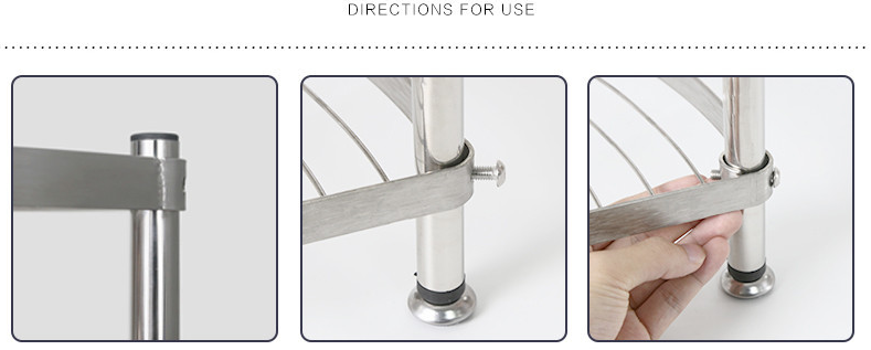 Kitchen Metal Pot Rack Multi-Purpose Household Landing Multi-Layer Pot Holder 304 Stainless Steel