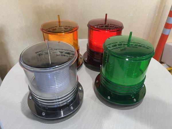 Barge Boat Solar Warning Light with Red/Yellow/Green/White LED Color Durable PC Material
