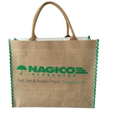 Eco Friendly Jute Tote Bags For Grocery Shopping OEM ODM Acceptable