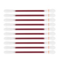 Les Qtips aigus en plastique jetables médicaux d'ODM doublent le coton dirigé d'alcool tampon des bâtons