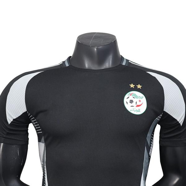 Black And Grey Algeria Player Version Jersey Supports Group Customization