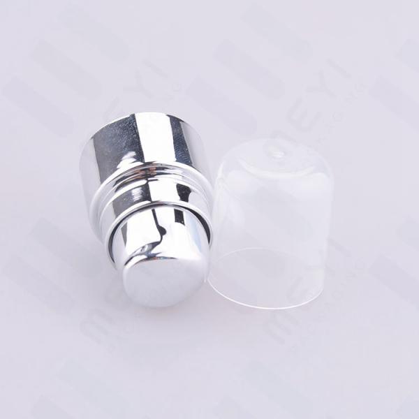 24/410 Outer Spring Treatment Pump Silver Color For Cosmetic Packaging