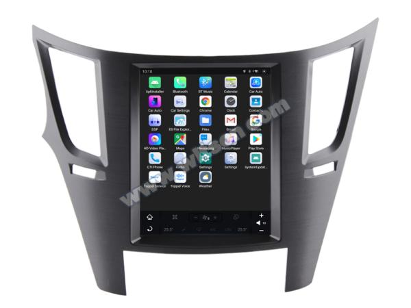Pantalla Tesla vertical Android de 10.4 para Subaru Outback 4 Legacy 5 2009-2014, sistema multimedia estéreo para coche, GPS, reproductor Carplay
