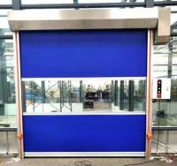 construção de aço rápida das portas do rolo 900/800N com a janela transparente do PVC