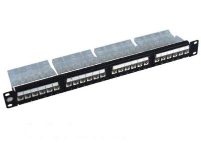 19 24 movem o painel de remendo Cat6 da montagem em rack 110-IDC UTP Unshielded para cabografar
