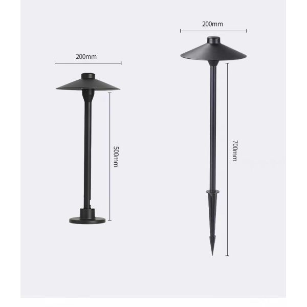 Aluminum IP67 Waterproof Mushroom-style Garden Lamp with RGB for courtyard