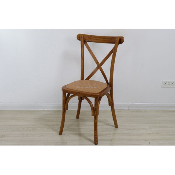 Silla de madera de boda de madera para banquetes y paquetes de correo