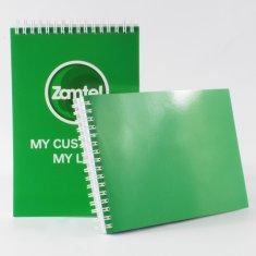Bloc-notes fait sur commande brillant de carnet Softcover en spirale imprimant en ligne pour la promotion