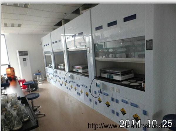 Tipo lâmpada de Hood Acid Resistant Full Cover das emanações dos PP do equipamento de laboratório para dentro