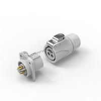 Conector de alimentación IP67 de color blanco conector a prueba de humedad 3 núcleos Powercon masculino