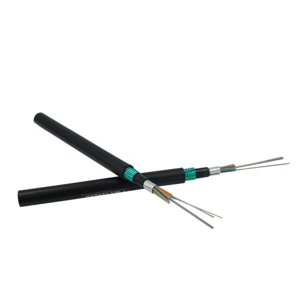 Cabo de fibra ótica blindado enterrado direto GYTA53 do núcleo de fibra ótica exterior do fornecedor 12 dos cabos