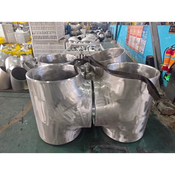 A403 Stainless Steel Butt Welded Pipe Fittings SS Weldable Equal Tee