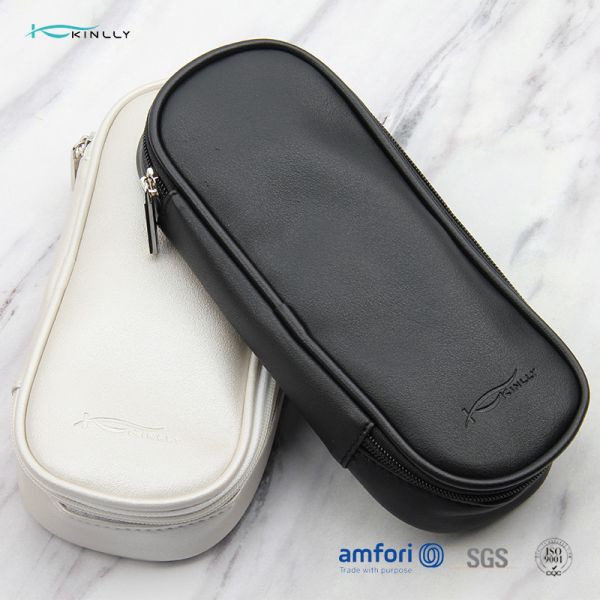 Черная белая поли сумка щетки макияжа ODM PU сумки