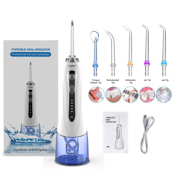 Água recarregável Flosser dental de USB dos termas dentais 5 modos