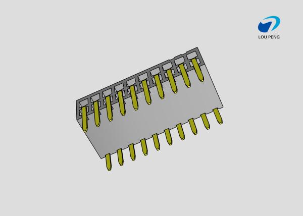 Female header, PCB Mount Receptacle, Vertical, Board-to-Board, 20 Position, 2.0mm Pitch, Shrouded, Gold Flash, 90 degree