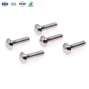 Tornillo de espejo de acero inoxidable M4, cabeza de hongo, M1-M8, 2-80mm