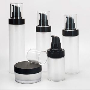 Clear Refillable Plastic Airless Pump Bottles Transparent 4oz 50ml 100ml 120ml