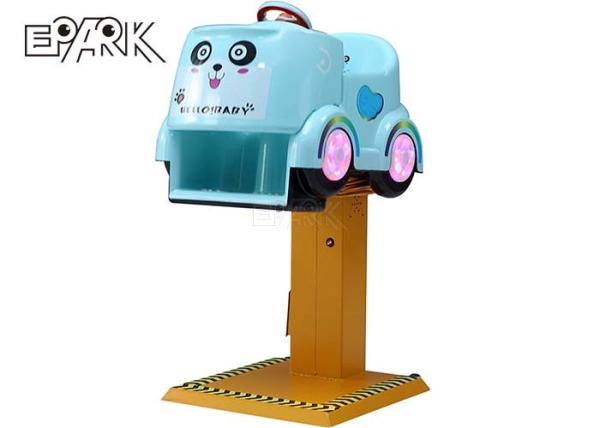 Hardware Panda Swing Kiddy Ride Machine Electric Baby Rocking Chair With Colorful Wheel