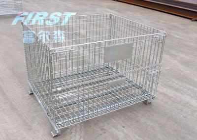 Workshop Transportation Movable 6.4mm Steel Q235 Metal Storage Cage