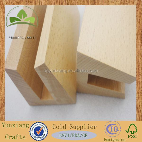 Blocs en bois Calendrier Carte de visite Base décoration artisanale en bois pour bureau à domicile (calendrier en bois naturel)