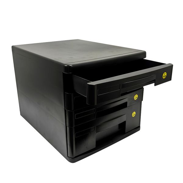 アンチステティック5層プラスチック製の引き出しのファイルキャビネット