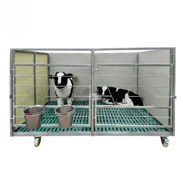 Five-Stall Linked Calf Pen