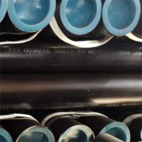 Tubo sin soldadura laminado en caliente de Sch80 Ss400 S235jr Q345 alrededor de negro pintado con poco carbono