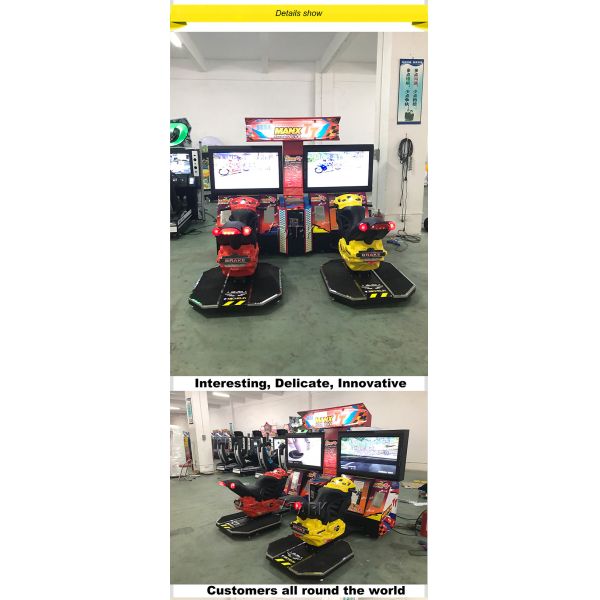 2 Player Electronic Tt Motor Racing Simulator Arcade Game Machine For Game Center