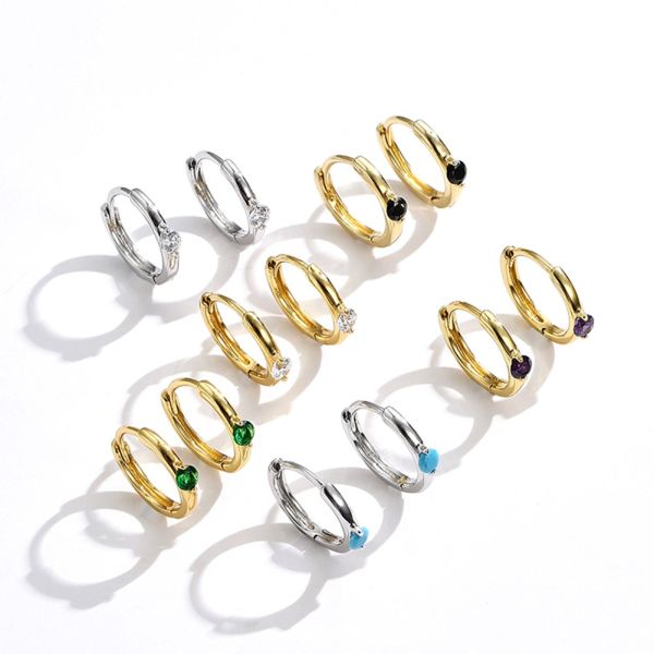 0.08oz ODM серьги обруча зеленого цвета фестиваля 2,3 серег ювелирных изделий грамма стерлинговый серебряный