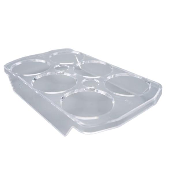 Estante de huevos para refrigerador, piezas de soporte de plástico, moldeo por inyección personalizado a granel