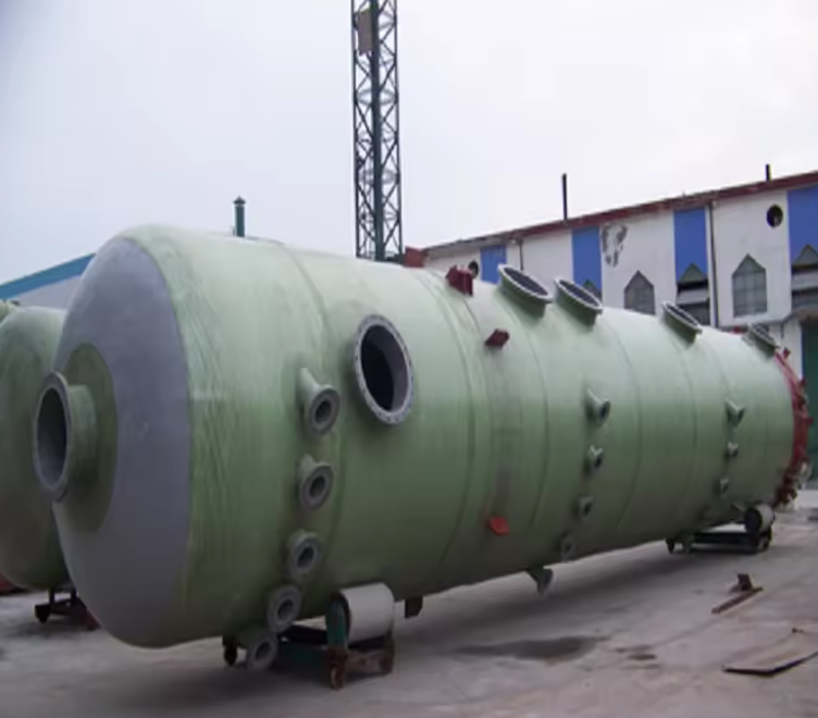 FRP Bubble Tower GRP Волокно стекла Аммиака Поглощающая башня Химическое загрязнение Промышленность
