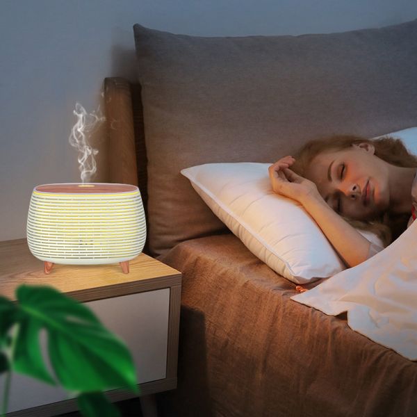 400ml New Arrivals WiFi Smart Tuya APP Remote Control Electric Aroma Home Essential Oil Diffuser with Alexa Voice Control