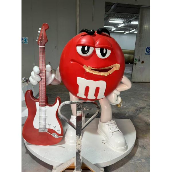 Cartoon M&M's Character Trendy Toy - Red M&M's Doll, Color-Selectable, Floor