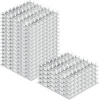 Pronged Truss Plates with 8mm Nail Teeth Galvanized Steel Flat Mending Plates Repair Tie Plate Bracket Thickness 1mm for Timber Roofing Wood Truss Connector Plate