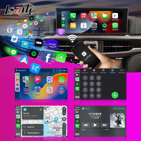 Lsailt Android Infotainment Module for Infiniti Q50 Q60 2014-2020 CarPlay Interface, Android Navigation Box