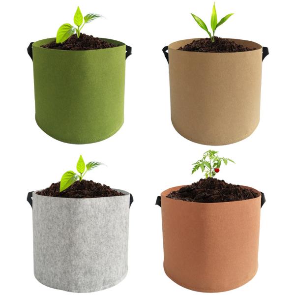 115g Weightless Thickened 300g Black 5 Gallon Non Woven Grow Bags